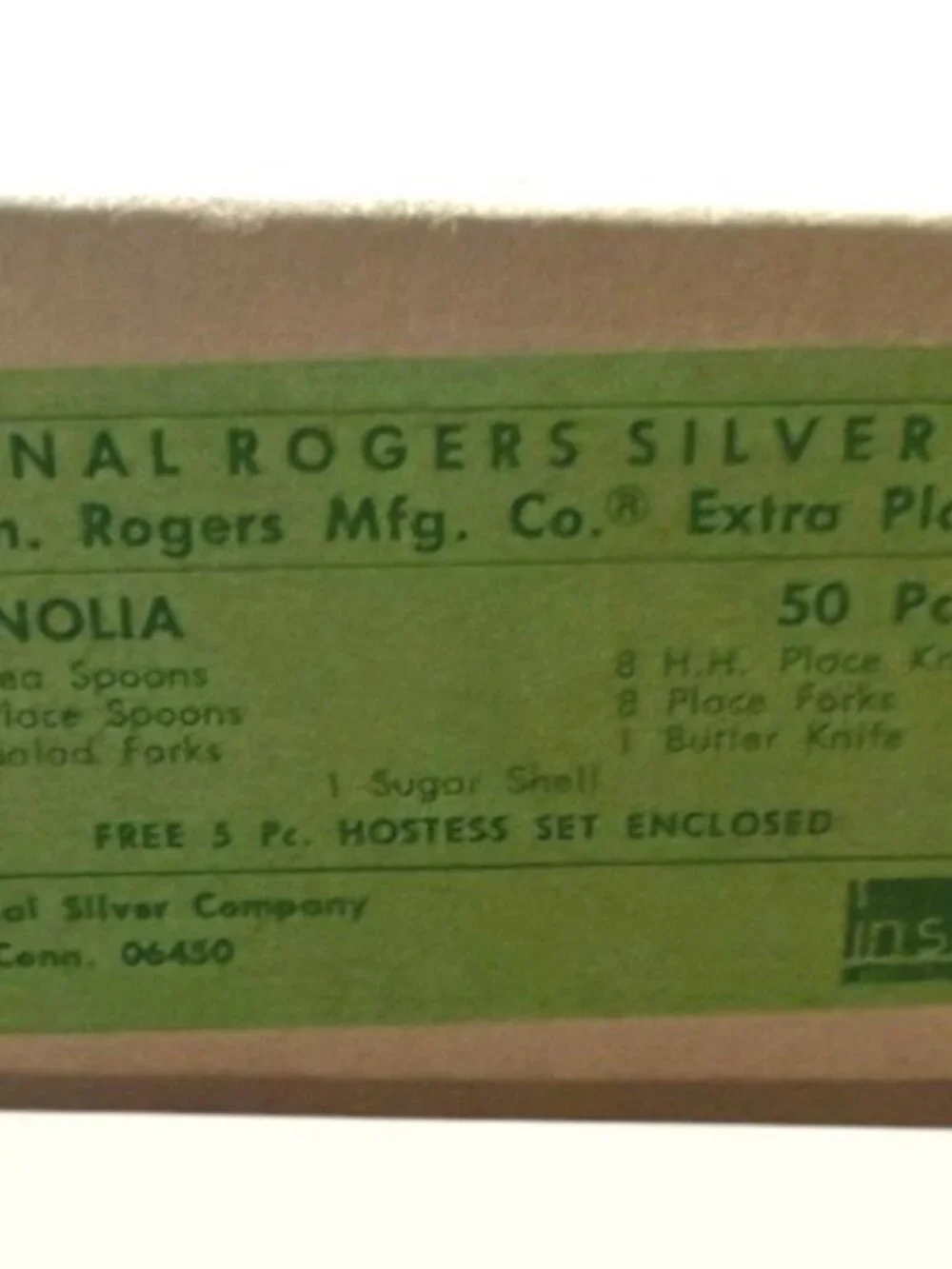 Vintage 1951 Wm Rogers Magnolia Silverplate Flatware 54 Pc Set Original Box